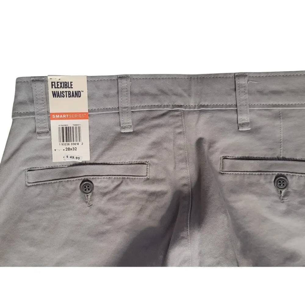 Men's Dockers Lt. Grey Ultimate Chino pants Slim Fit Smart 360 Flex 28x32